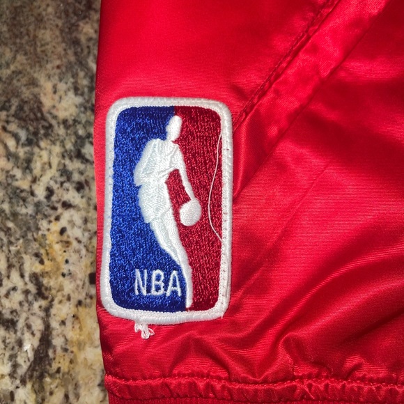 Vintage Mens Starter Houston Rockets Satin Jacket Size Medium- Red - Picture 6 of 15